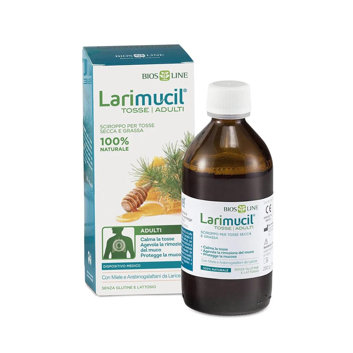 Larimucil Tosse Adulti Sciroppo Tosse Secca e Tosse Grassa 175 ml