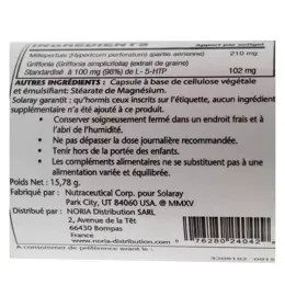 Solaray Griffonia 5-HTP 100mg + Millepertuis 210mg 30 capsules végétales