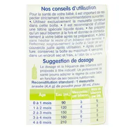 Physiolac Bio Lait 1er âge Formule Epaissie 800g