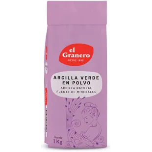 Green Clay Powder El Granero Integral 1 Kilo