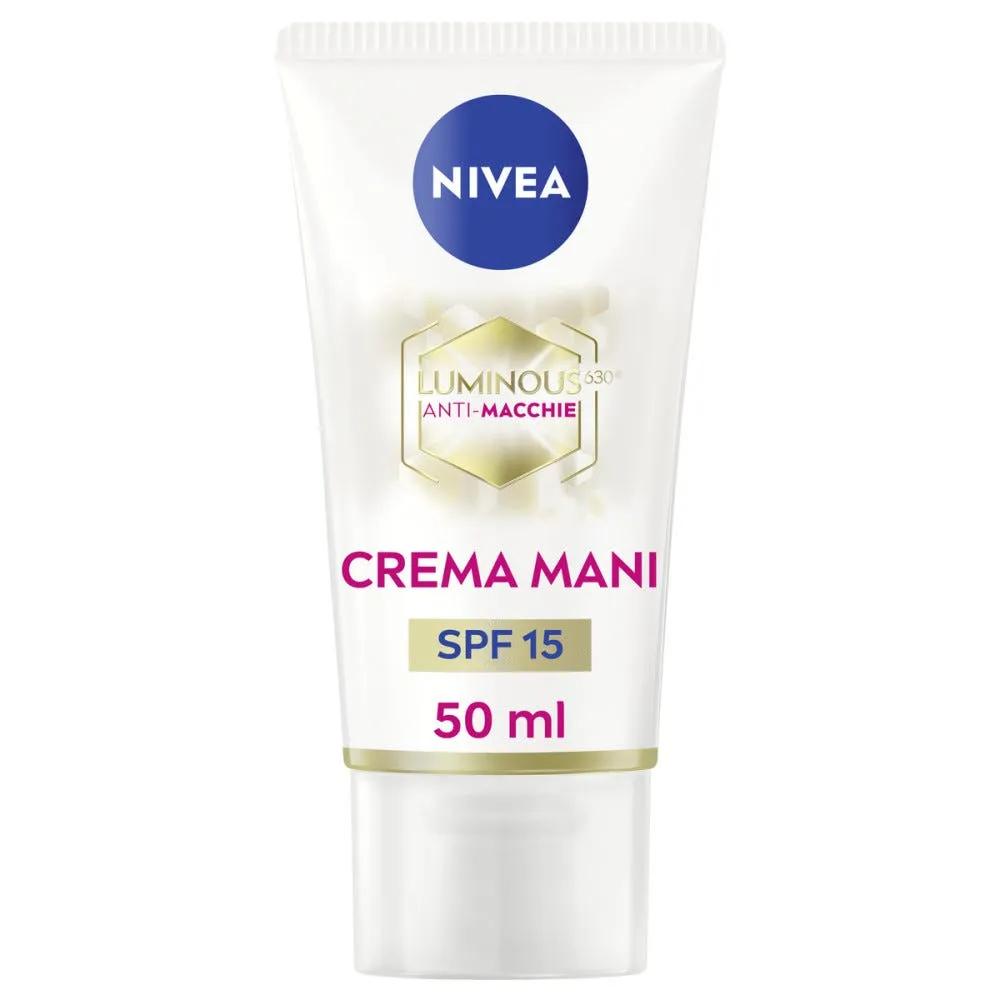 Nivea Luminous630 Crema Mani Anti-Macchie ed Anti-Età Trattamento Avanzato SPF15 50 ml