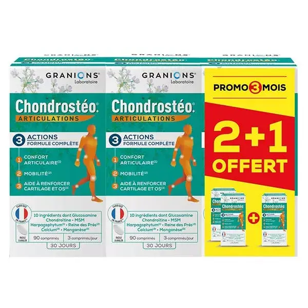 Granions Chondrosseo Joints Lot of 3 x 90 tablets