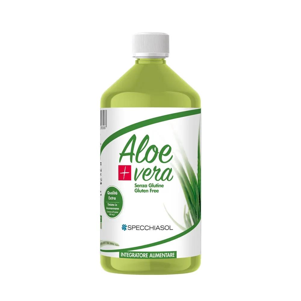 Specchiasol AloeVera+ Succo Puro Integratore Lenitivo Emolliente 1000 ml