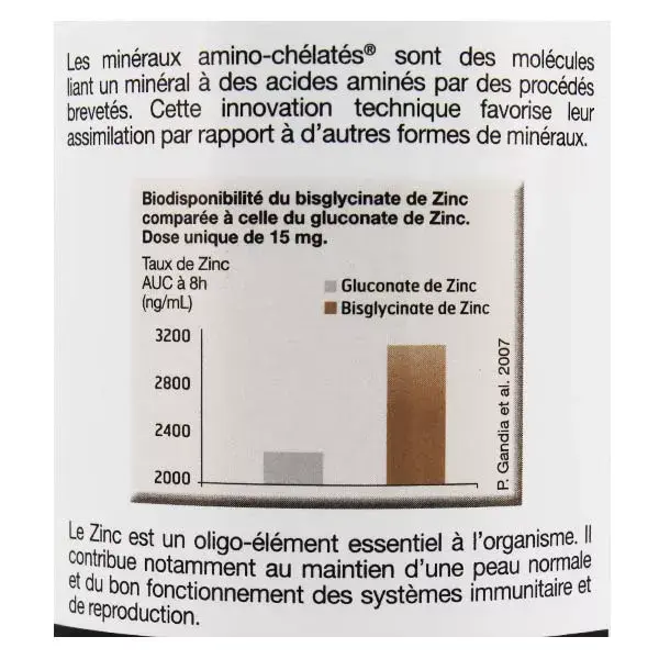 NHCO AminoChélaté Zinc 84 gélules Pas cher