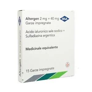 Altergen 2 mg + 40 mg Garze Impregnate di Acido Ialuronico 15 Pezzi