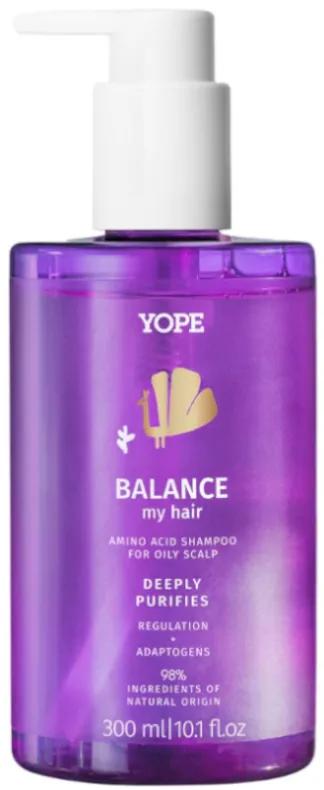 YOPE Shampoing Naturel aux Acides Aminés pour Cuir Chevelu Gras 300 ml