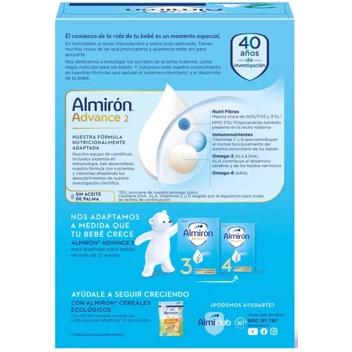 Almirón Advance 3, Leche de Crecimiento en Polvo para Bebé, desde los 12  Meses, 1.2kg : : Alimentación y bebidas