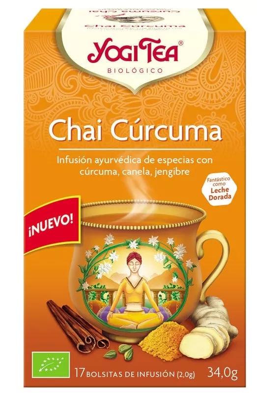 Yogi Tea Infusão Chai Curcuma 17 Saquetas