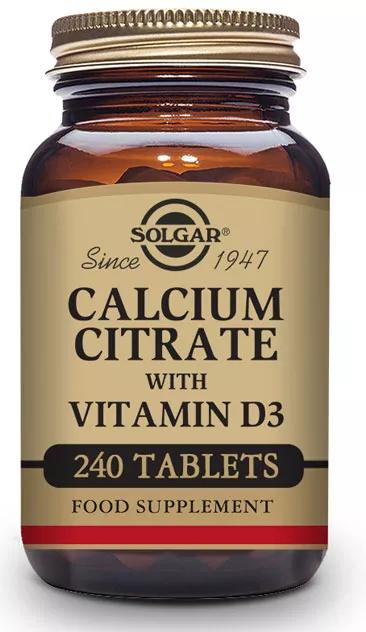 Solgar Calciumcitrat mit Vitamin D3 240 Tabletten