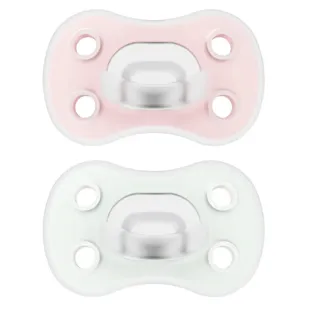 Dr. Brown&#39;s Advantage One Piece Pacifier Pink and Green 0-6m 2 pcs