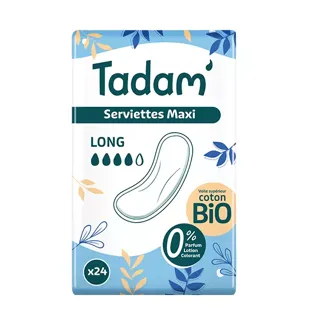 Tadam' Igiene Femminile Assorbenti Dermo-Sensitive Maxi Lunghi 16 unità