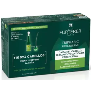 René Furterer Triphasic Progressive Anti-Hair Loss Treatment 8 Ampoules