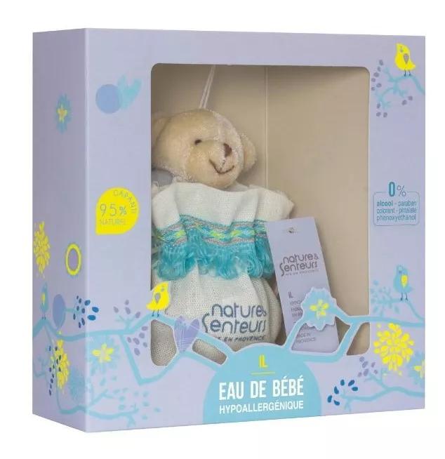 Nature et Senteurs Hypoallergenic Baby Eau 50 ml + Cotton Pouch and Child Plush