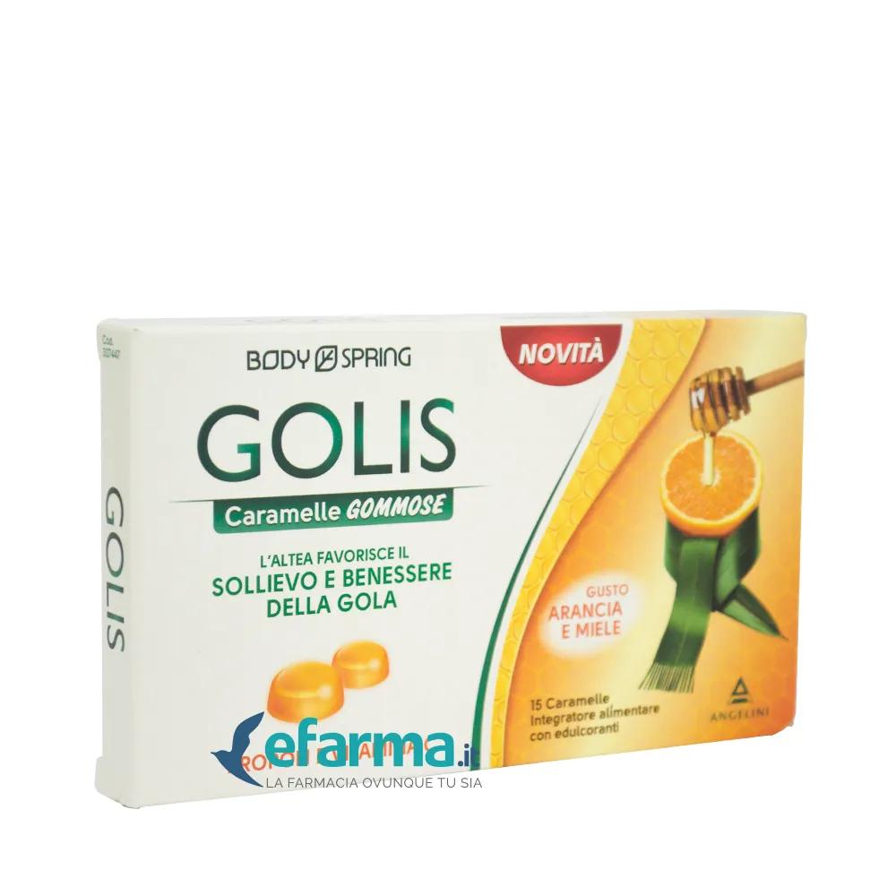 Body Spring Golis Caramelle Benessere Gola Arancia e Miele 15 Caramelle