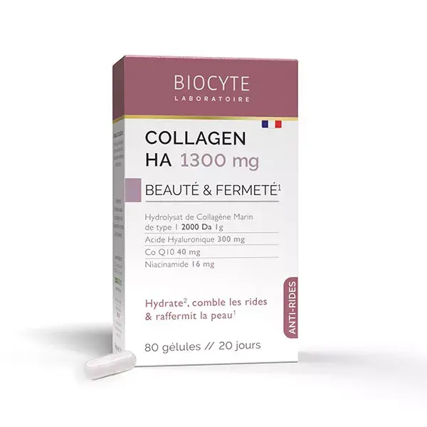 Biocyte Collagen HA 1300 mg Anti-Age Anti-Rughe Beauté & Fermeté 80 pillole