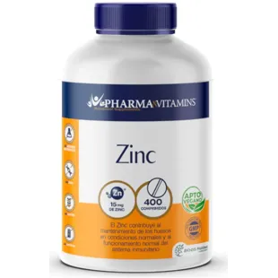 Pharma&amp;Vitamins Zink 15 mg 400 Tabletten