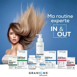 Granions Pro Keracys 4-en-1 Anti-Chute Cheveux Force Croissance Brillance Fruits Rouges 60 gummies