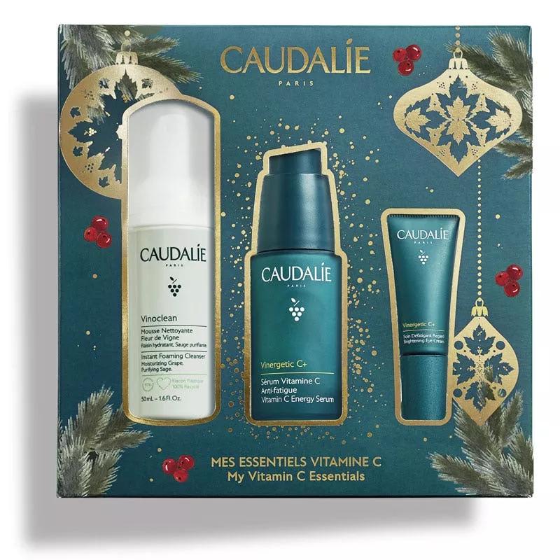 Caudalie Set Vinergetic Serum 30 ml + Reinigungsschaum 50 ml + Anti-Müdigkeit Augen 5 ml