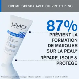 Uriage Bariéderm-Cica Crème Cuive-Zinc SPF50+ Réparatrice Peaux Abimées 40 ml