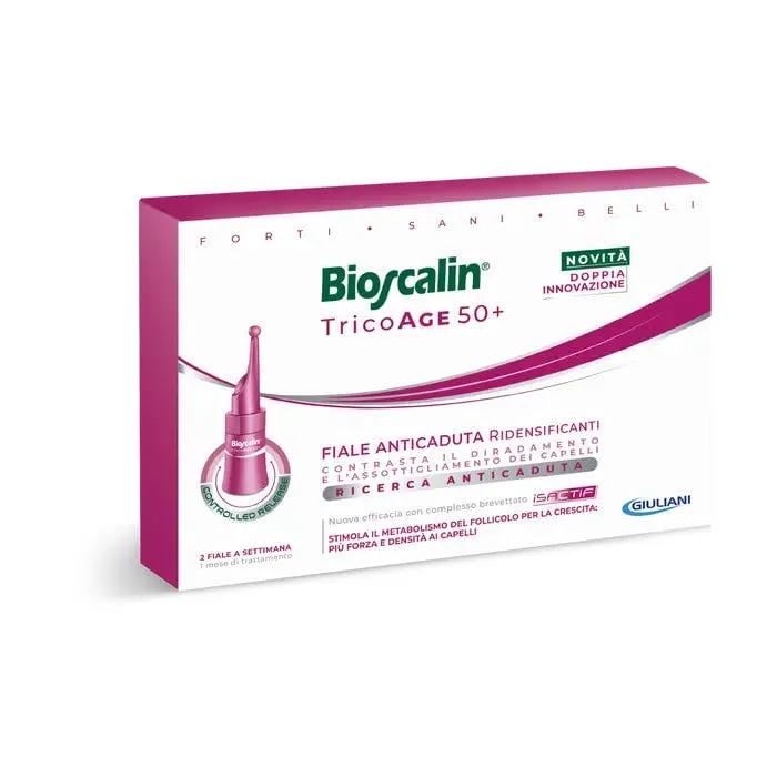 Bioscalin Tricoage 50+ Fiale Anticaduta Donna PROMO 8 Fiale