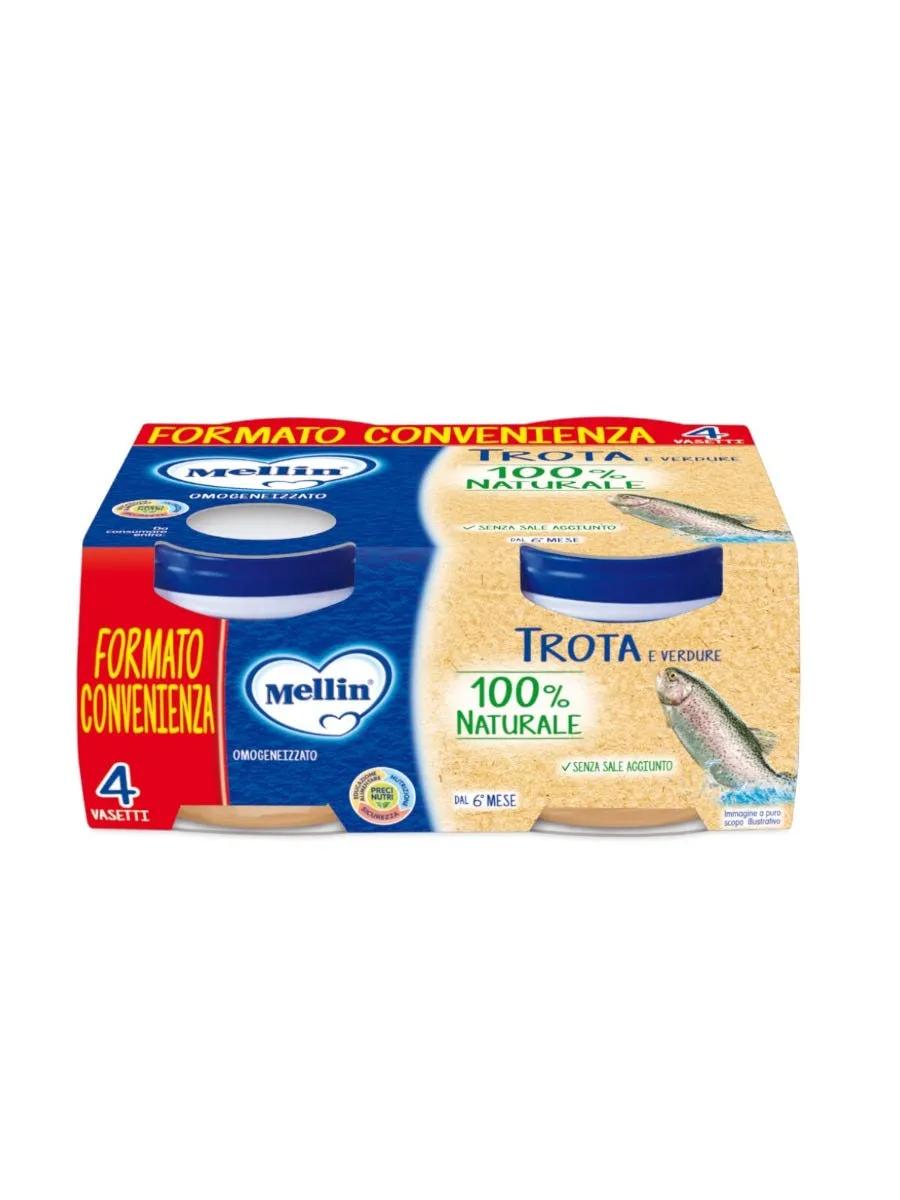 Mellin Omogeneizzato Trota 4X80G