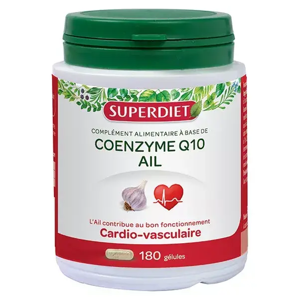 Superdiet Coenzyme Q10 + Ail 180 capsules