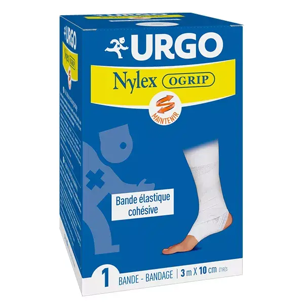 Urgo Soins Infirmiers Nylex Ogrip Bande Elastique Cohésive Atlanta 10cm x 3m