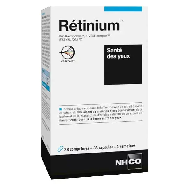 NHCO Rétinium 28 gélules + 28 capsules