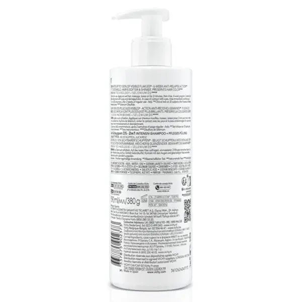 Vichy Dercos Anti-Pelliculaire DS Shampooing Démêlant Traitant 2EN1 Tous Types de Cheveux 390ml