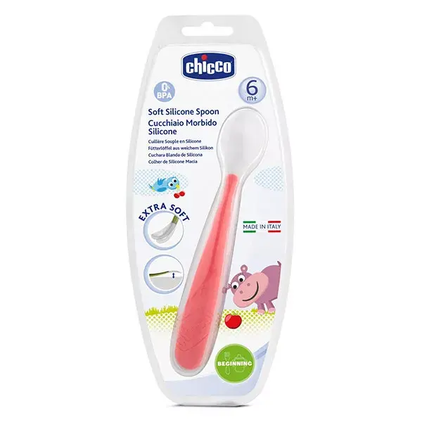 Chicco Meals My First Silicone Spoon +6m Watermelon