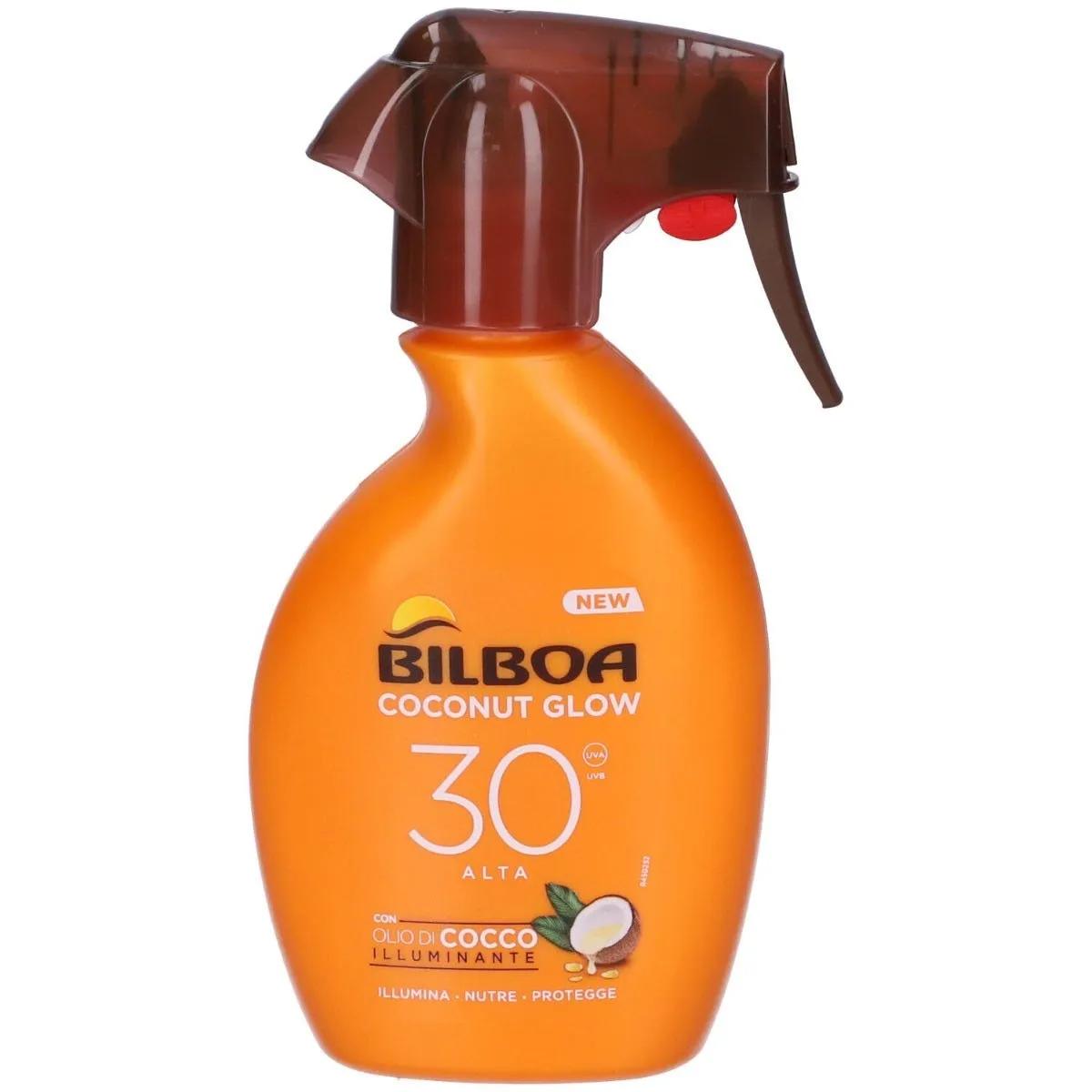 Bilboa Coconut Glow Protezione Solare Spf30 Con Olio Di Cocco Illuminante 250 ml