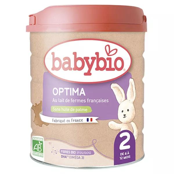 Babybio Latte infantile Optima 2ème Âge Bio 800g