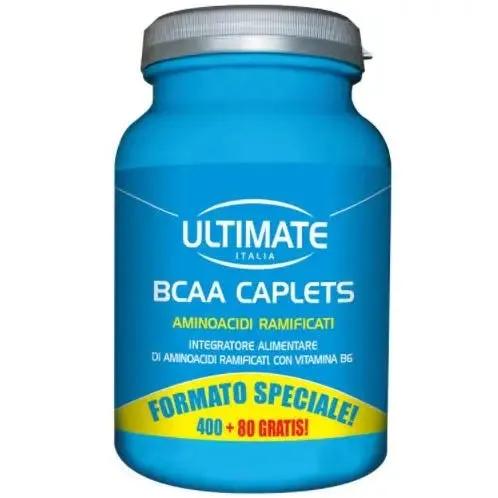 Ultimate BCAA Caplets Integratore di Aminoacidi Ramificati PROMO 400 Compresse + 80 Gratis