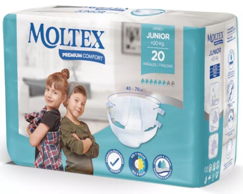 Moltex Pañales Premium Comfort Junior +20 Kg 20 uds