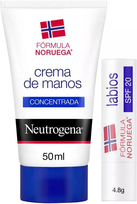 Neutrógena Crema Manos con Perfume 50ml + Stick Labial SPF20
