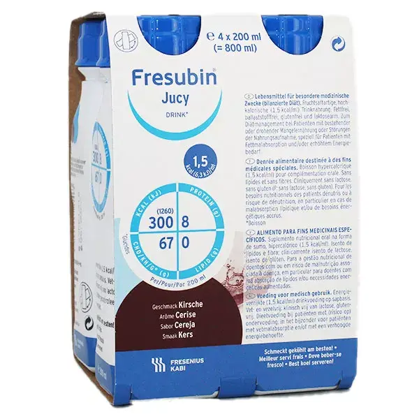 Fresenius Fresubin Drink Cerise Aliment Liquide 4 x 200ml