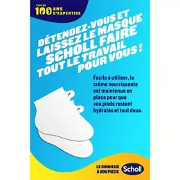 Scholl Masque Pieds Nourrissant au Miel de Manuka - 1 paire