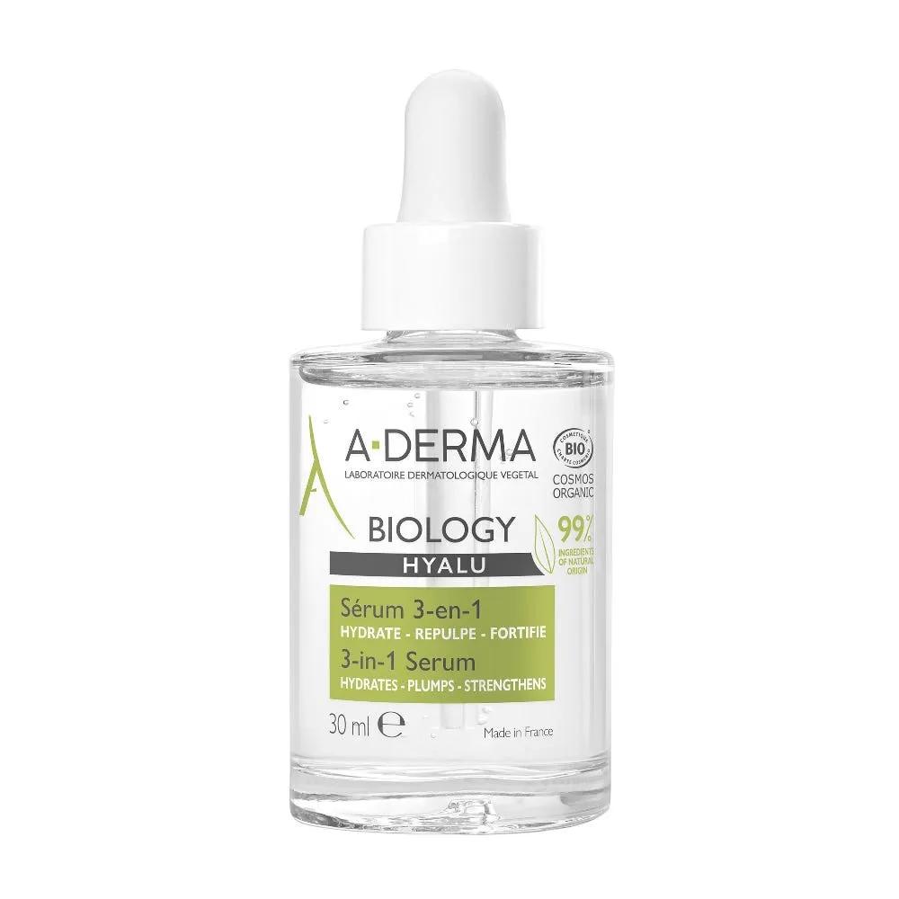 A-Derma Biology Hyalu Siero 3- in-1 Siero Rimpolpante e Fortificante Viso 30 ml