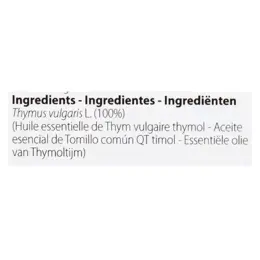 Pranarom Huile Essentielle Thym Vulgaire à Thymol 10ml