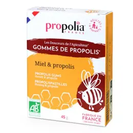 Propolia Les Douceurs de l'Apiculteur Gommes de Propolis Miel & Propolis Nature 45 unités 