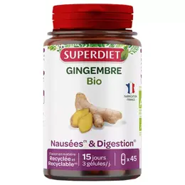 Superdiet Gingembre Bio 45 gélules