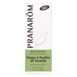 Pranarom Huile Essentielle Sauge à Feuilles de Lavande Sommité Fleurie Bio 10ml