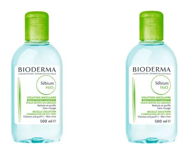 Bioderma Sébium Water H2O Micellar Solution 500ml Duplo