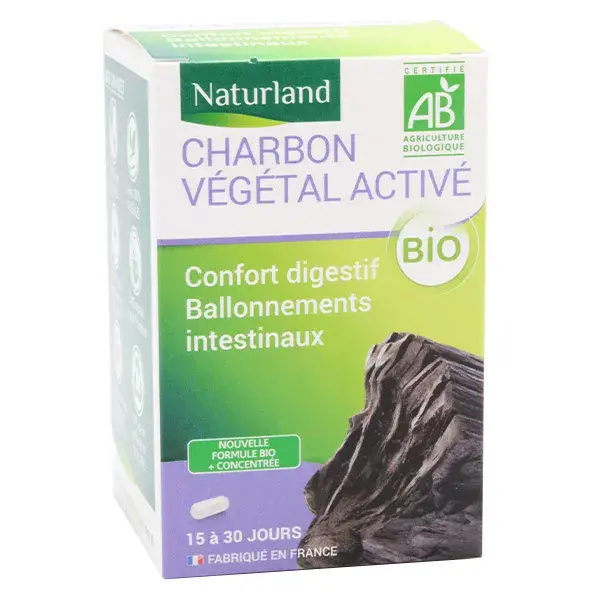 Naturland Organic Vegetable Charcoal 60 capsules