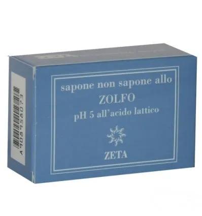 Zeta Sapone Non Sapone Detergente Allo Zolfo pH5 All'Acido Lattico 100 g