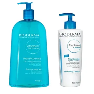 Bioderma  Atoderm Gel Ducha 1000ml + Atoderm Crema Hidratante 500 ml
