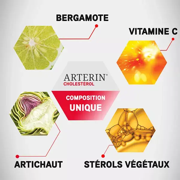 Arterin Cholestérol Avec Actifs d'Origine Naturelle 30 Comprimés