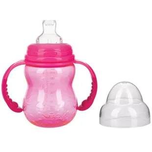 Nûby Tritan Training Bottle Wide Mouth and Neck +6m 240 ml Pink