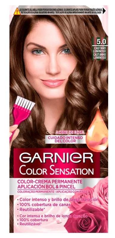 Garnier CCheiroação Permanente Cor Sensation Tom 50 Castanho Luminoso