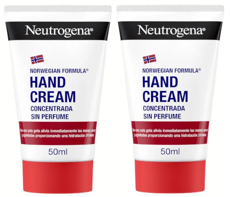 Neutrogena Crème Mains Sans Parfum 2x50 ml